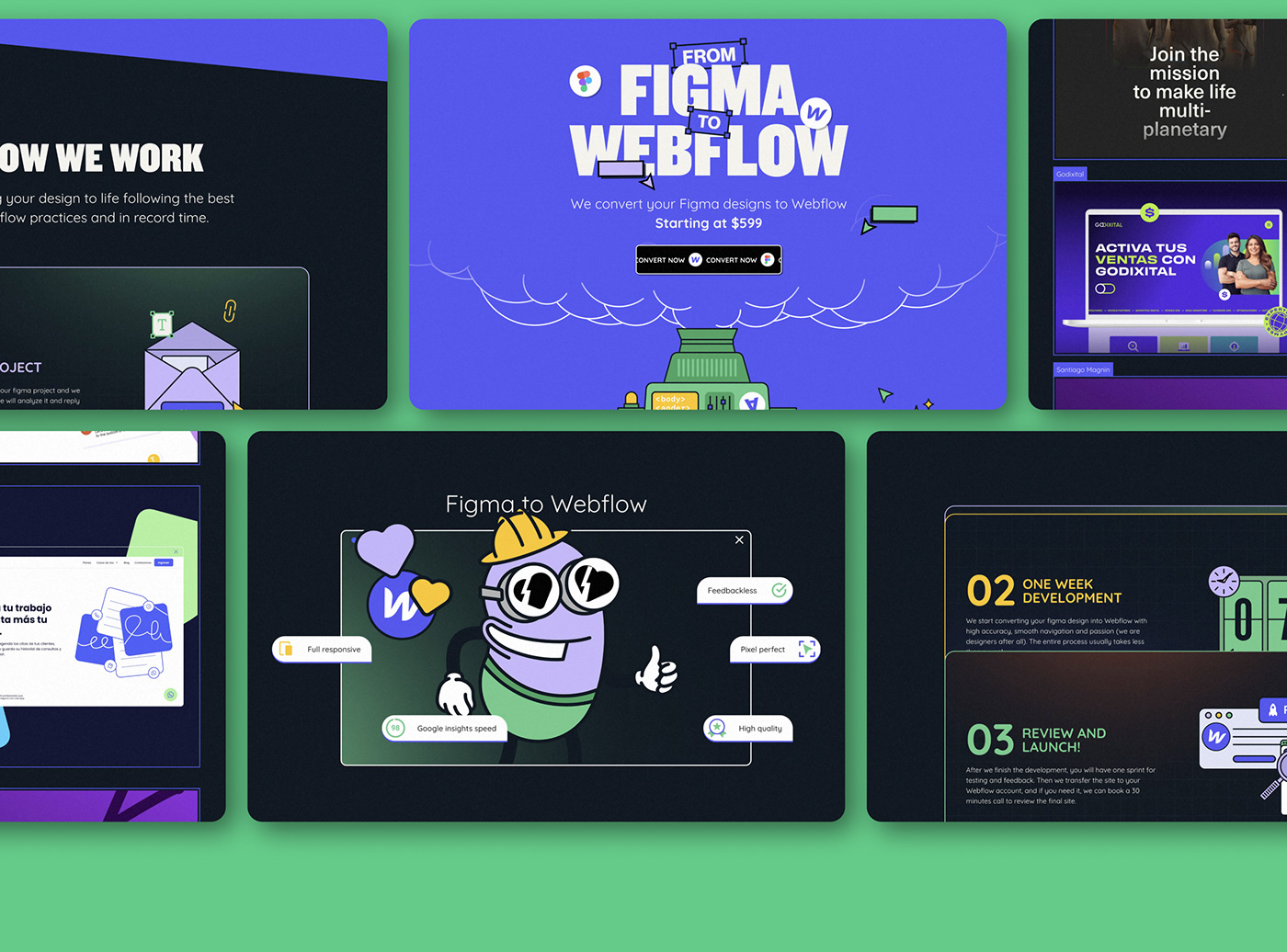 design Website Webflow Figma landing page brand identity ILLUSTRATION  motion graphics  cartoon Character design 