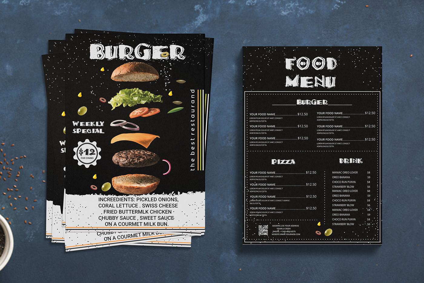 Fast food flyer food menu menu design restaurant menu Full restaurants flyer restaurants menu card restaurants menu fluer