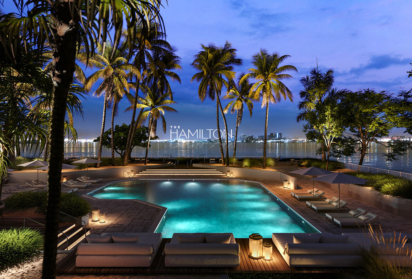 3D architecture archviz luxury miami modern Property marketing Render swimming pool visualization