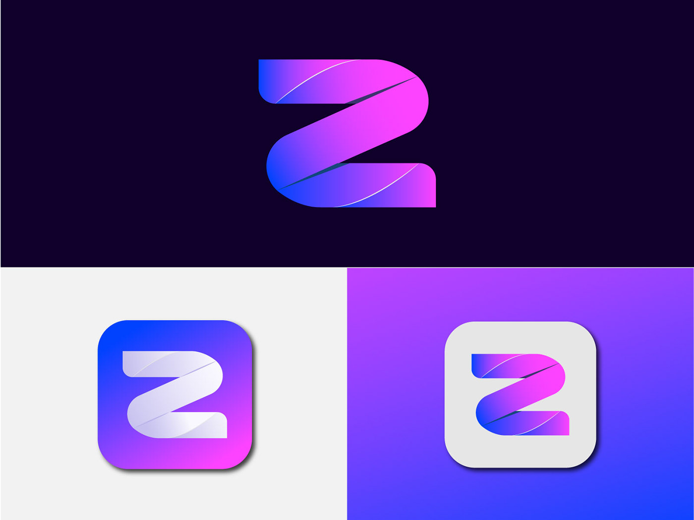 branding  design flat Icon illustator letter modern redesign vector z logo
