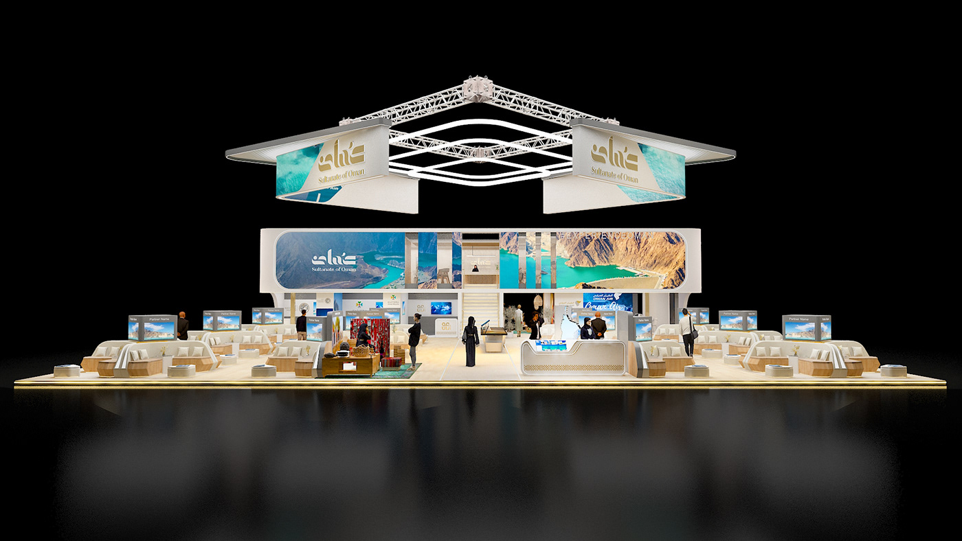 Sultanate of Oman Oman Exhibition  Event Stand Exhibition Design  architecture interior design  UAE ITB BERLIN 2024