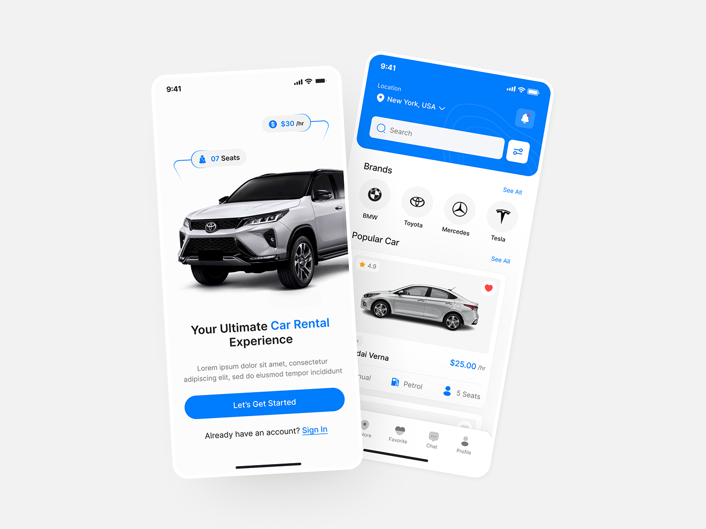 Car Rental Mobile App UIUX Design