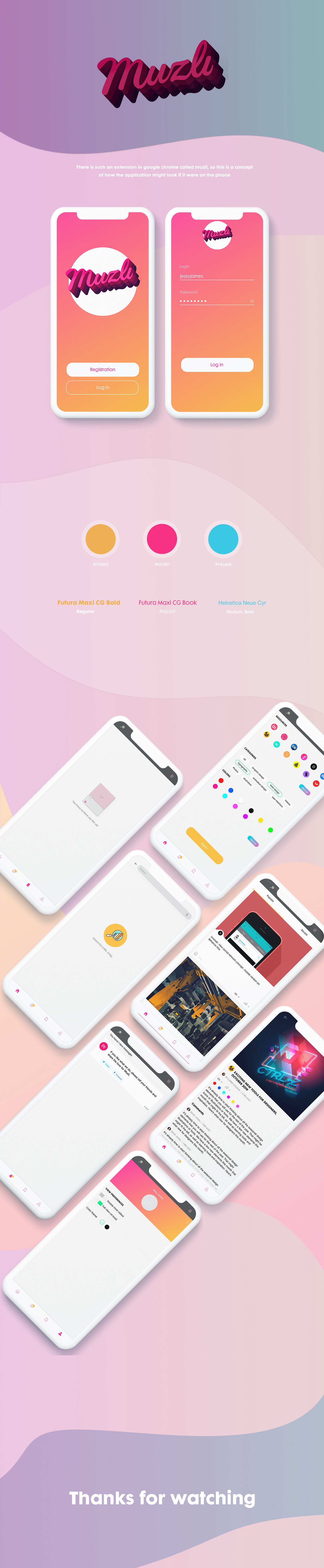Web design mobileapp UI/UX Project colors site