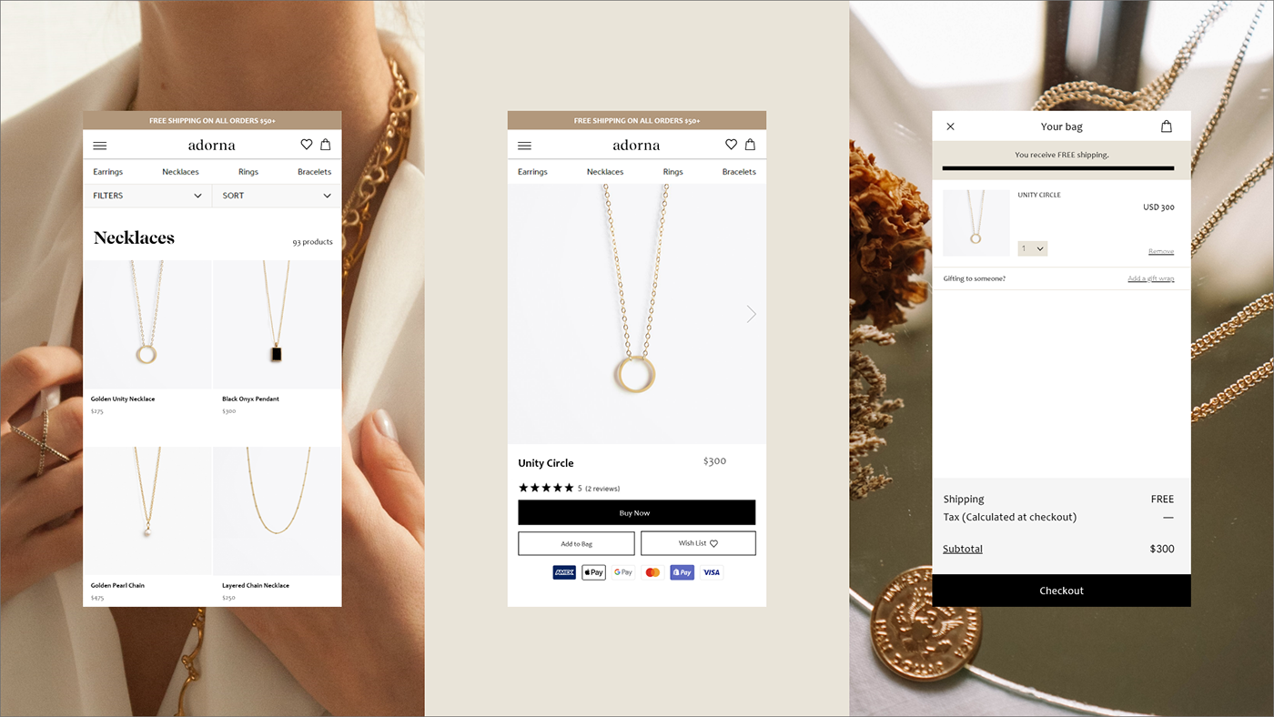 brand identity branding  Jewellery jewelry landing page luxury Packaging UI/UX Web Design  Website