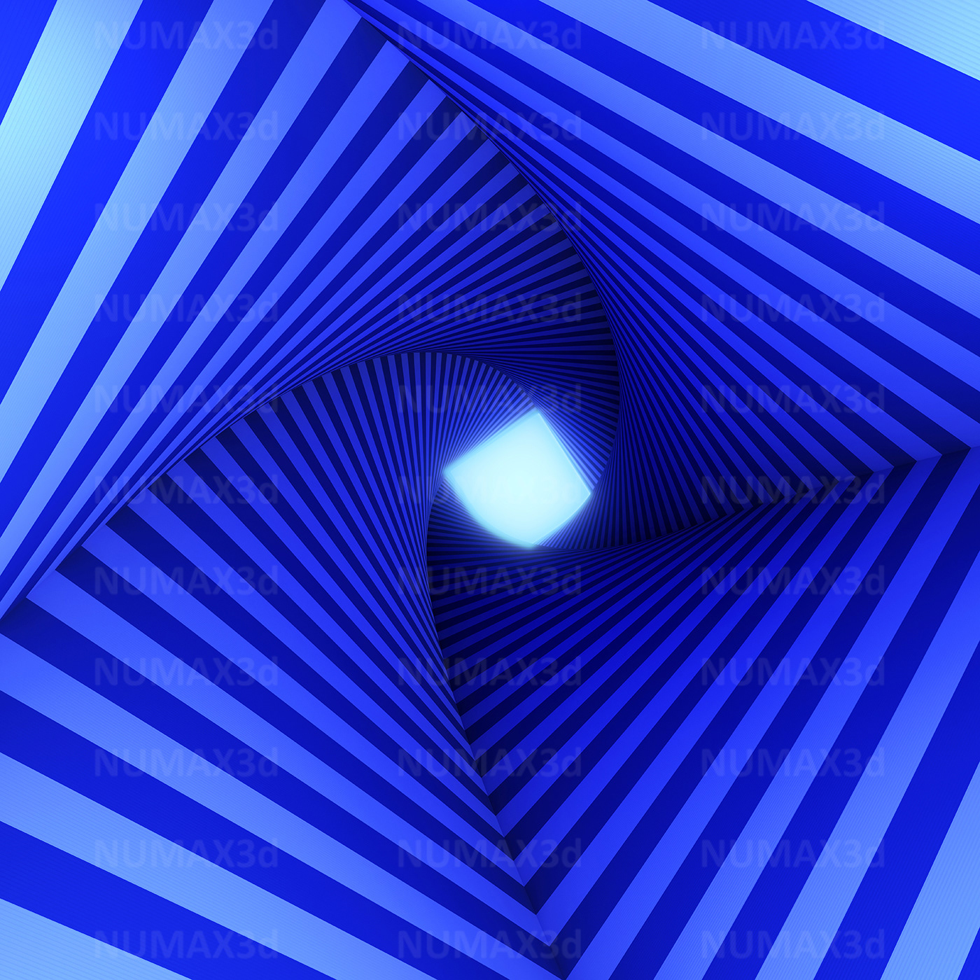 3D abstract background Concentric deep hypnotist Perspective Render Spiral tunnel