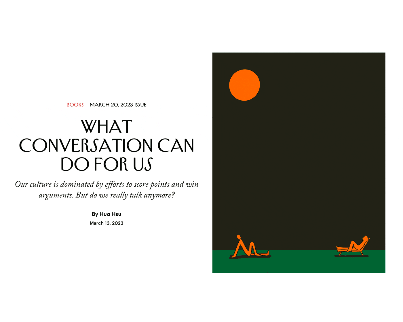 conceptual illustration conversation Editorial animation Editorial Illustration loop animation talk the new york times The New Yorker