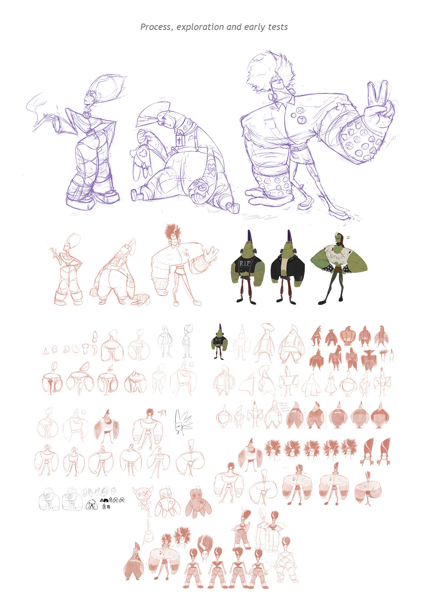 animation  Character Character design  concept frankenstein punk VisDev Visual Development Halloween