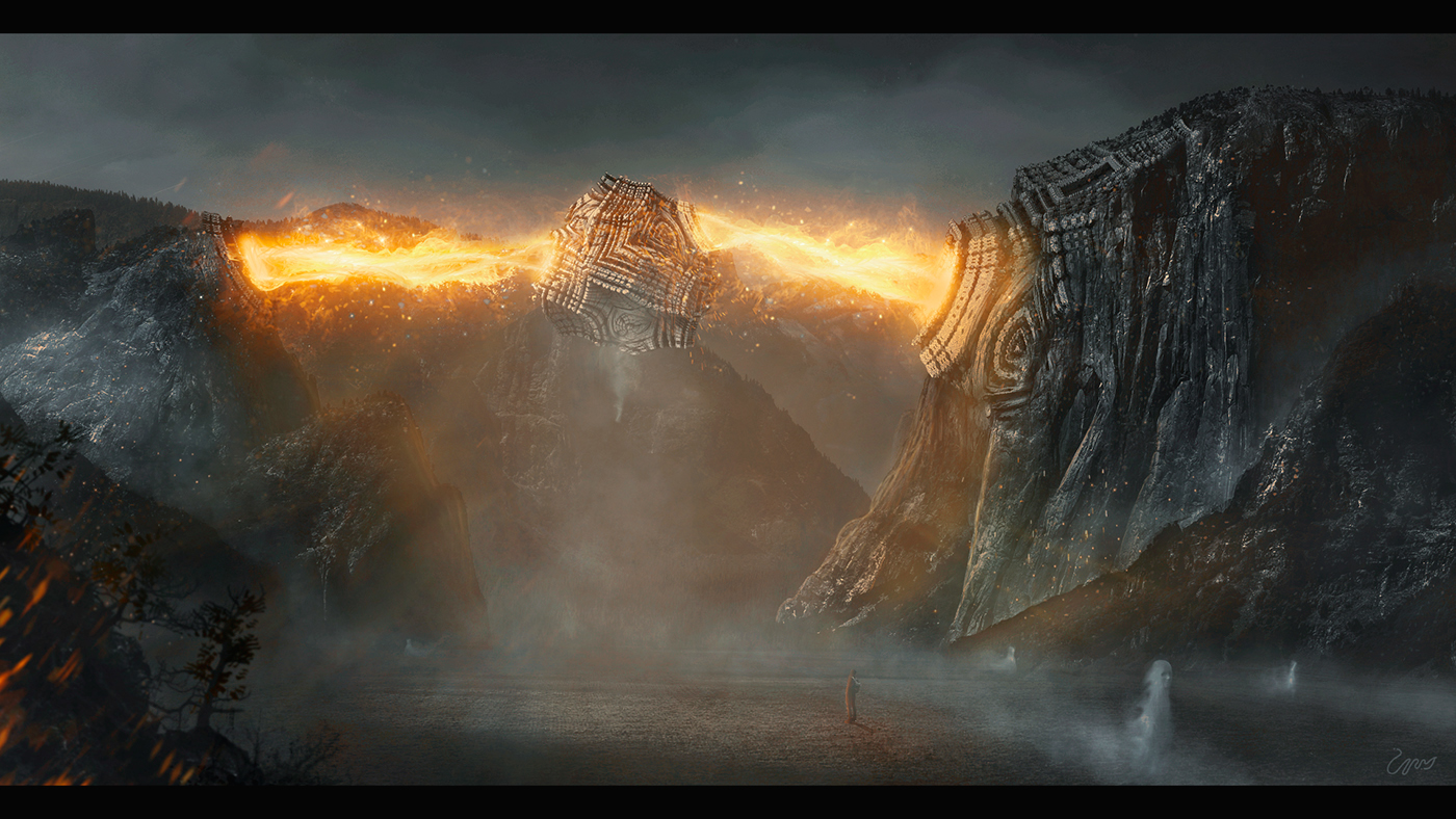 spiritual matte painting Cosmosys Art Collective