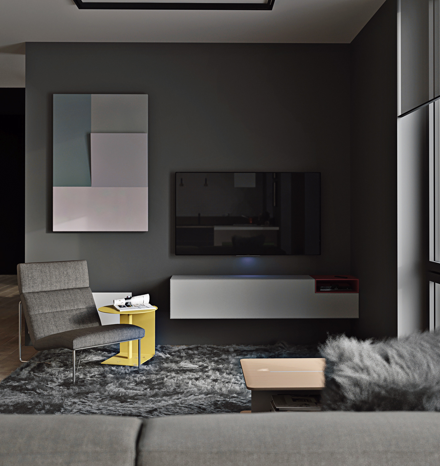 archviz architecture designer 3d Interior LOFT house Art digital Render vray corona render 
