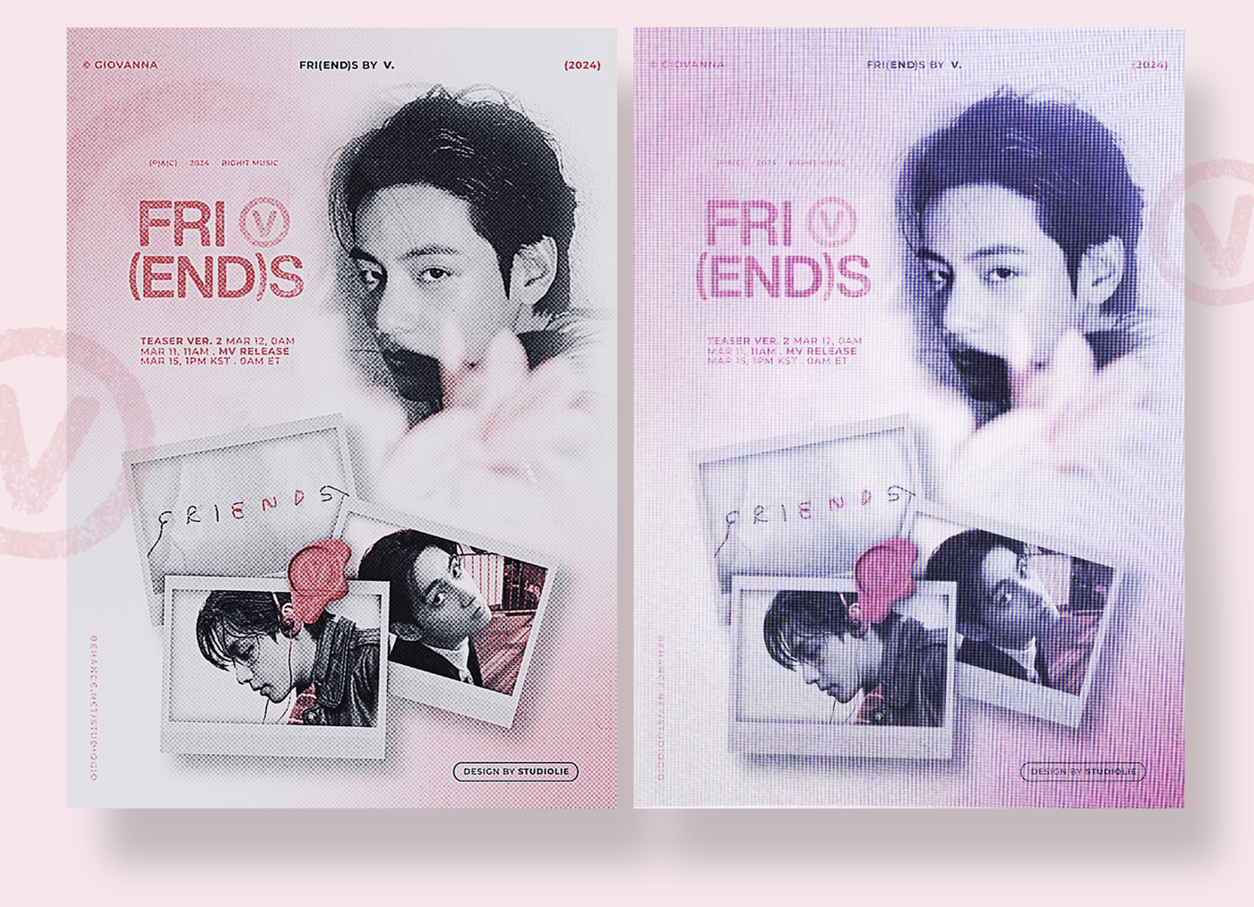 design Graphic Designer Poster Design Digital Art  concept bts kpop music TAEHYUNG Fanmade poster 
