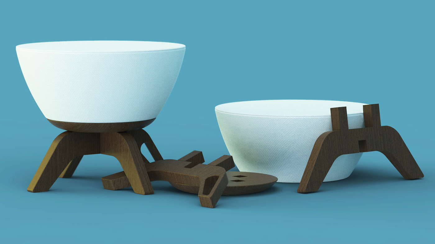 product industrial design furniture words wood Concret metal concept Render