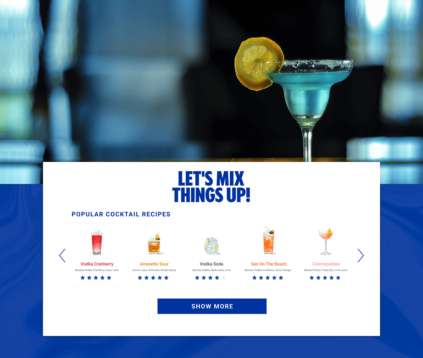 alcohol design drink Figma site UI/UX Vodka Web Web Design  Website