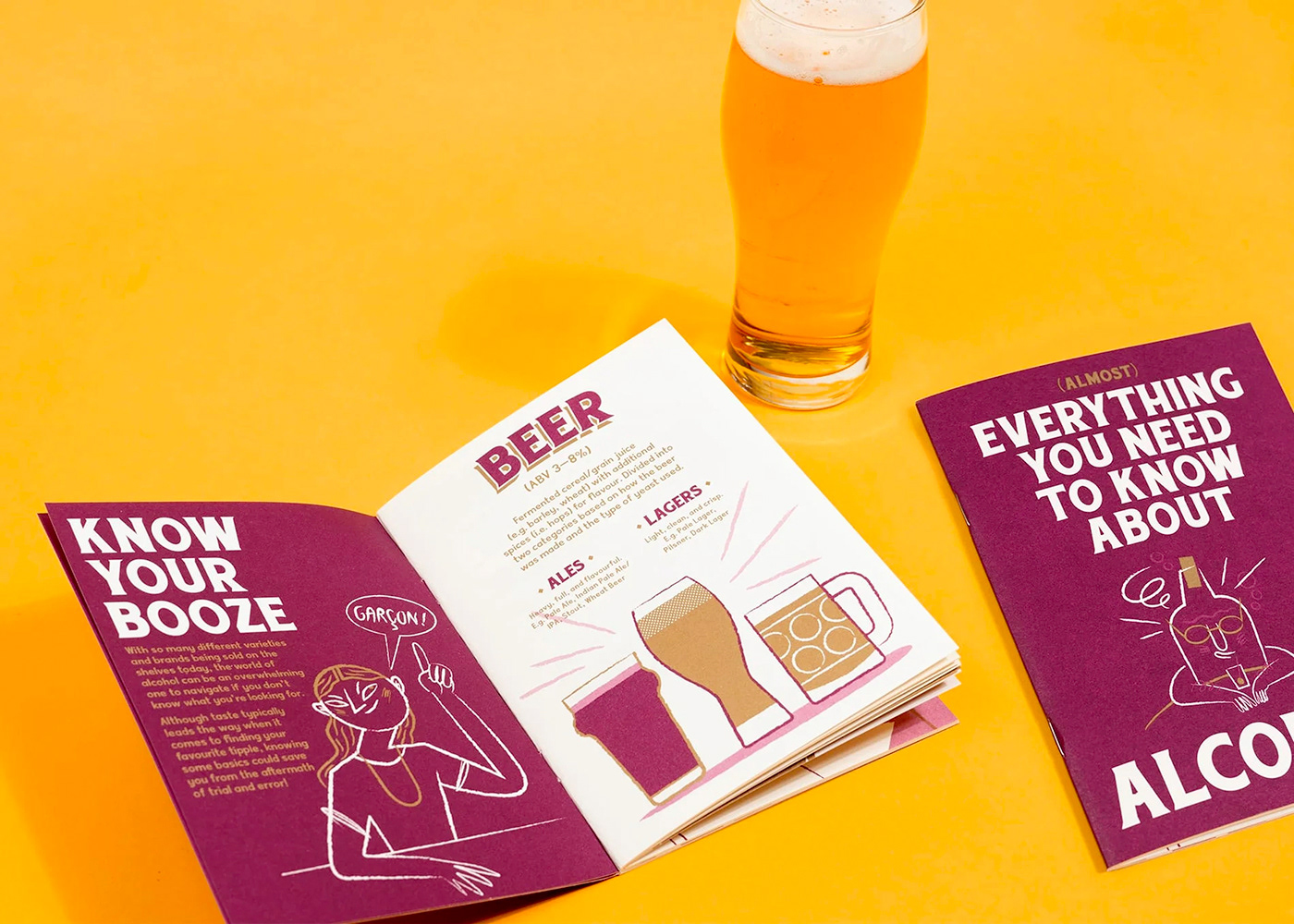 design Booklet alcohol wine Food 