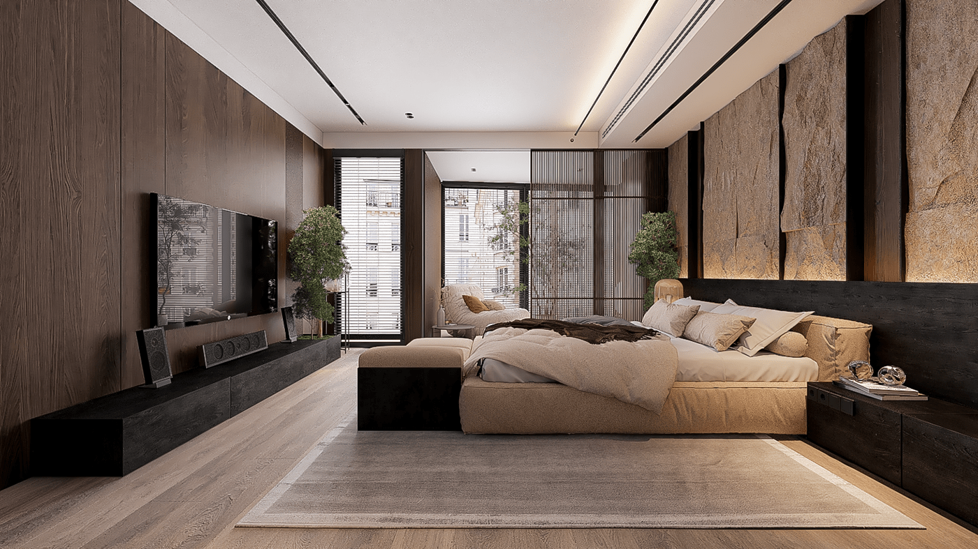 apartment bedroom interior design 