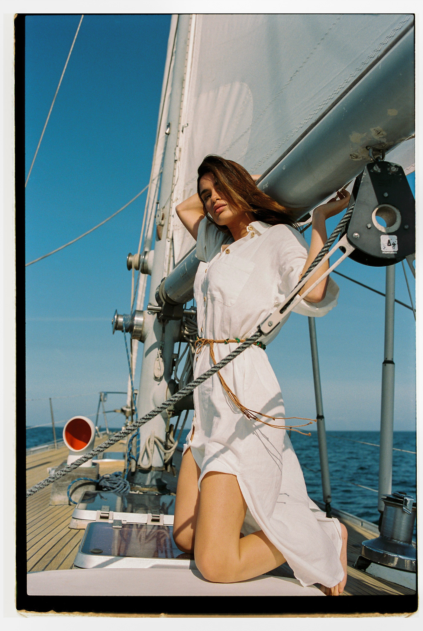 kodak 35mm analog film photography Ocean boat 35mm film jewelry woman