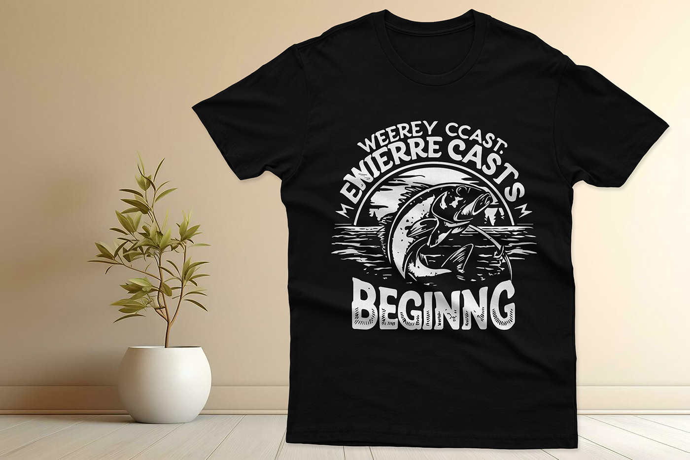 fishing T-Shirt Design tshirt typography   fishing t-shirt vector adobe illustrator Graphic Designer design Outdoor Design