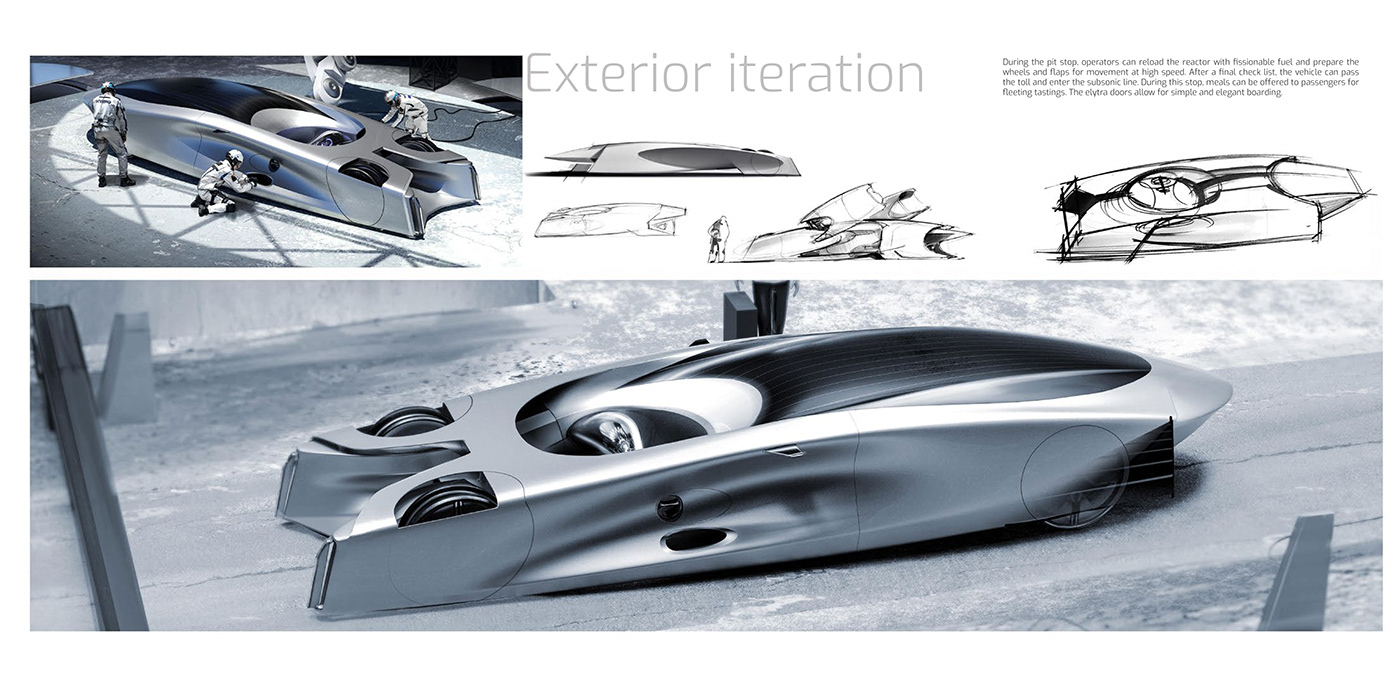 Transportation Design Automotive design sketch creative blender