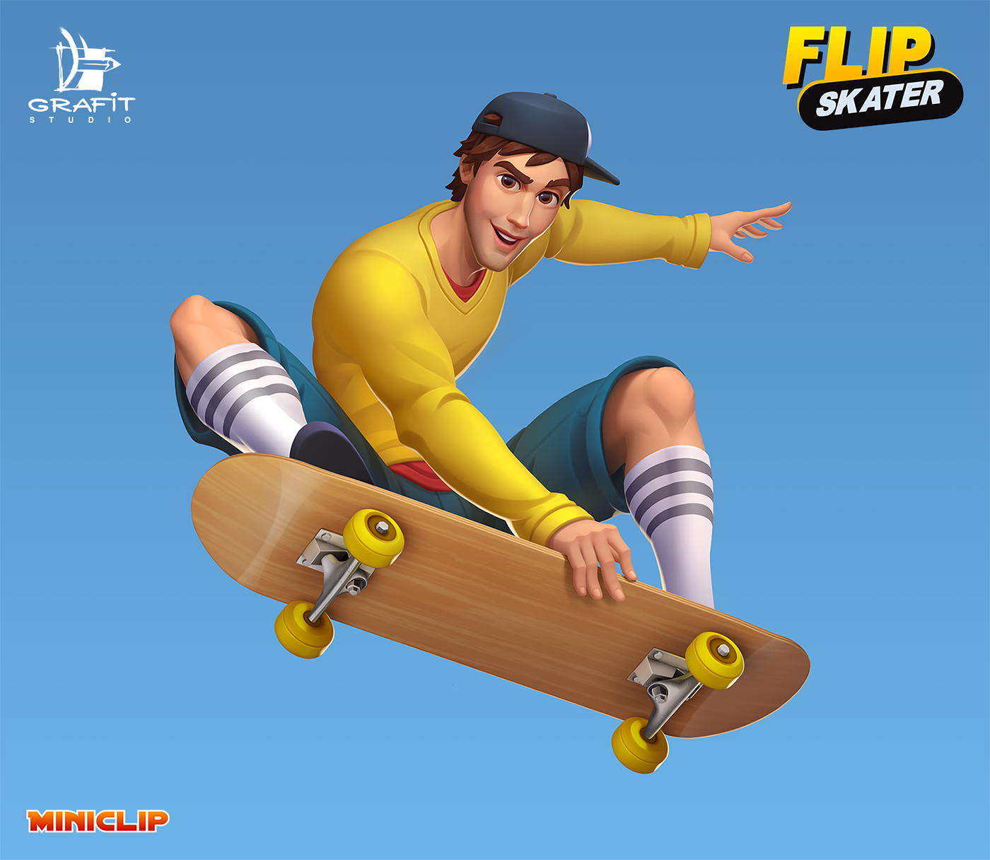 skater Skating teenager Costume Design  animation  app game mobile game