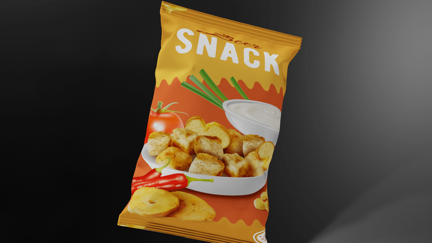innovative packaging 3D Snacks Dimensional Chips Snacking Evolution texture exploration