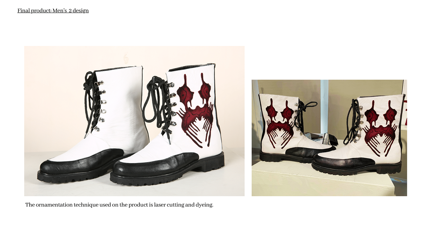 art design fashion design footwear design inkblot Klecksography psychology rorschach Rorschach test thesis