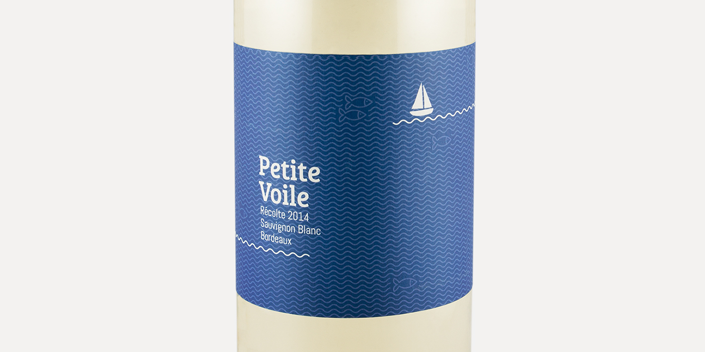 wine Label boat minimal blue marine drink bottle Wine Bottle beverage