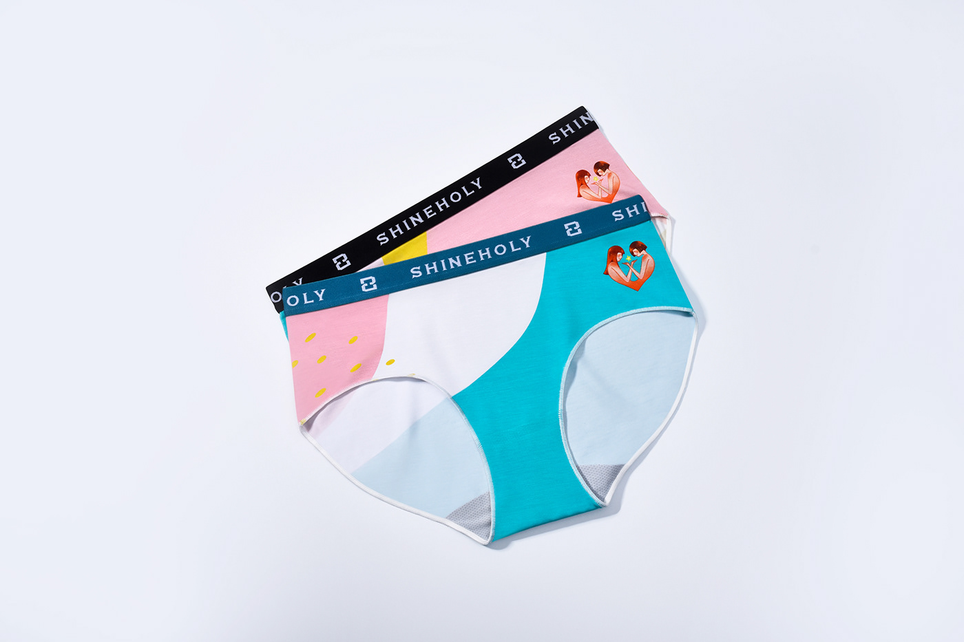 branding  colorful Fashion  graphic design  Packaging packaging design simple underwear visual identity 包装设计
