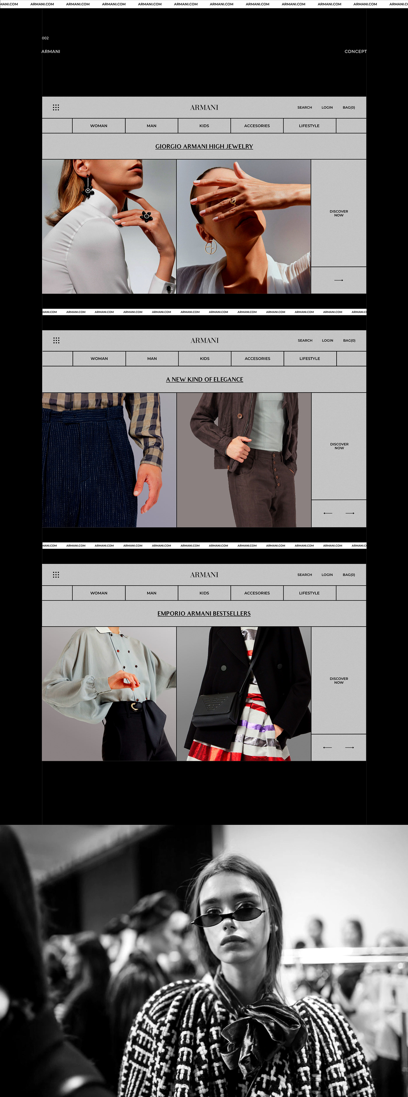 UI/UX brand minimal Clothing e-commerce online store redesign shop Web Design  Fashion 
