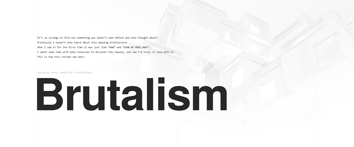 monochrome black and white grid typography   architecture Brutalism animation  city Urban geometry