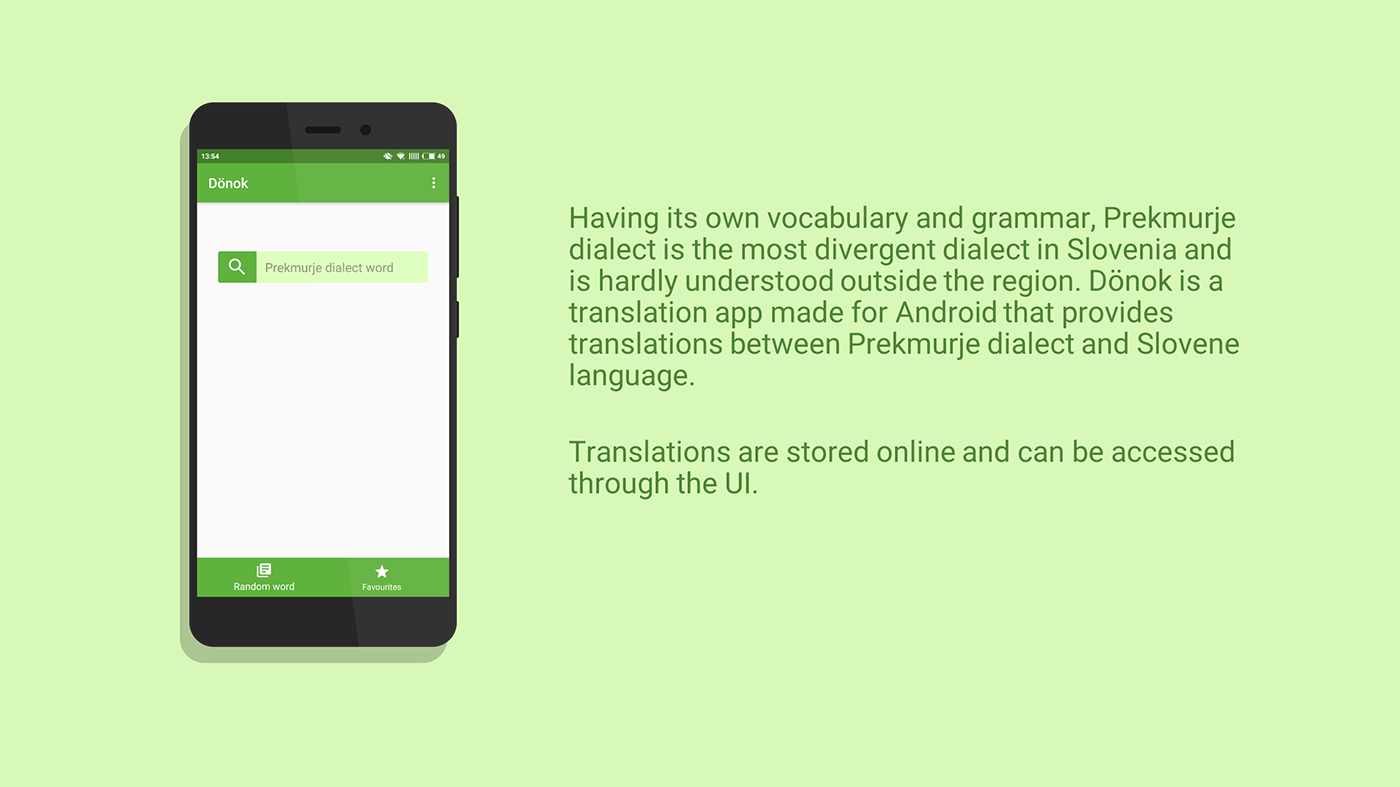 android app dictionary translator dialect Prekmurje