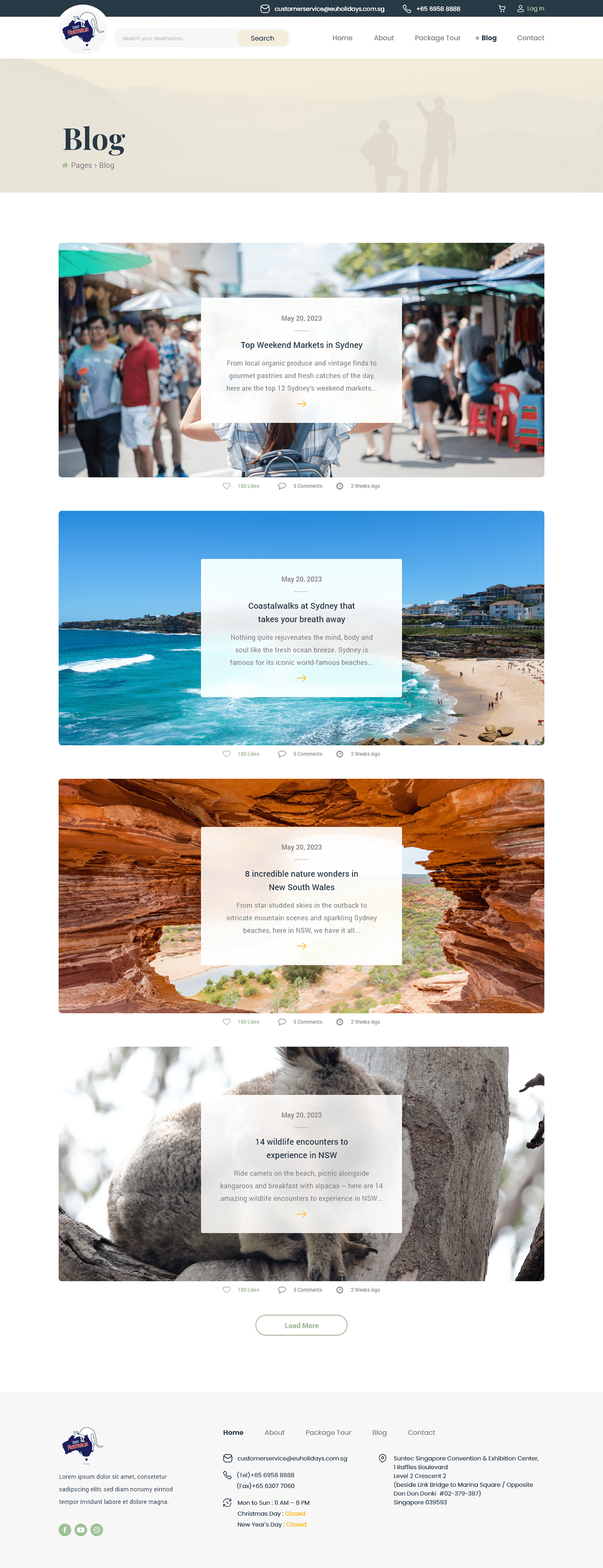 Australia Travel light simple modern UI/UX Booking White xD