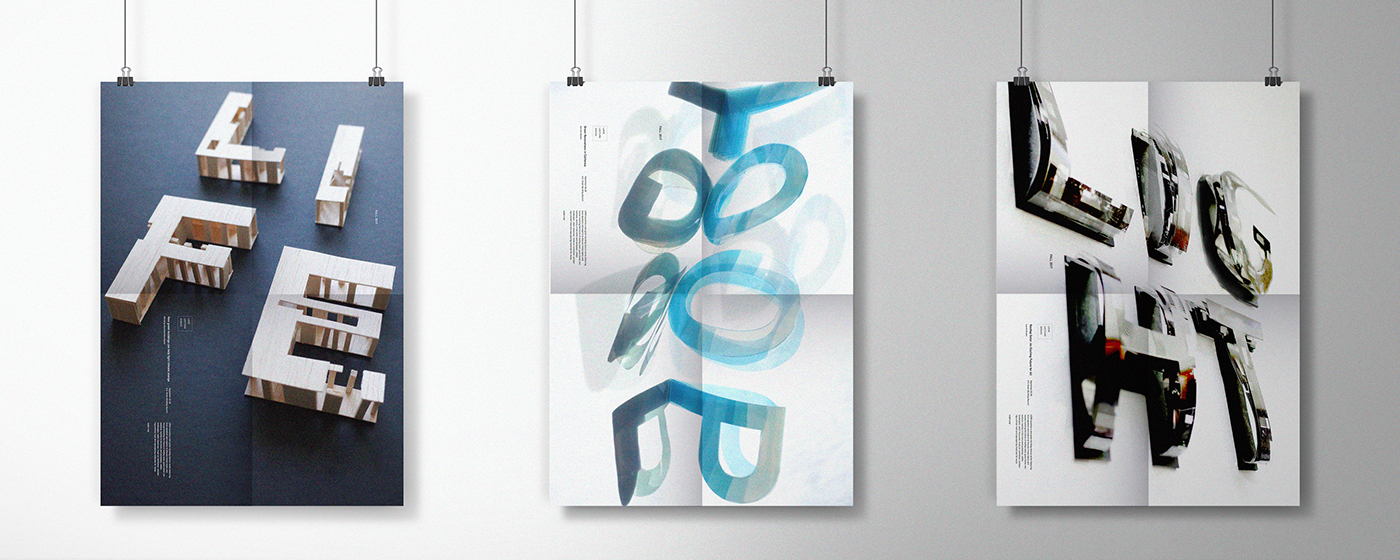 experimental type typography   Poster Design graphic design  Poster series adobeawards