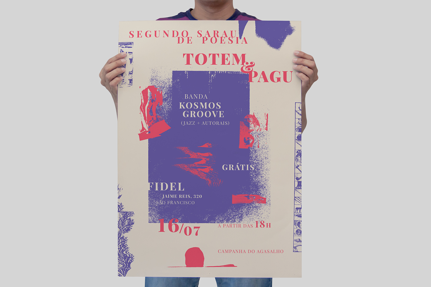 art experimental scan acrylic poster cartaz