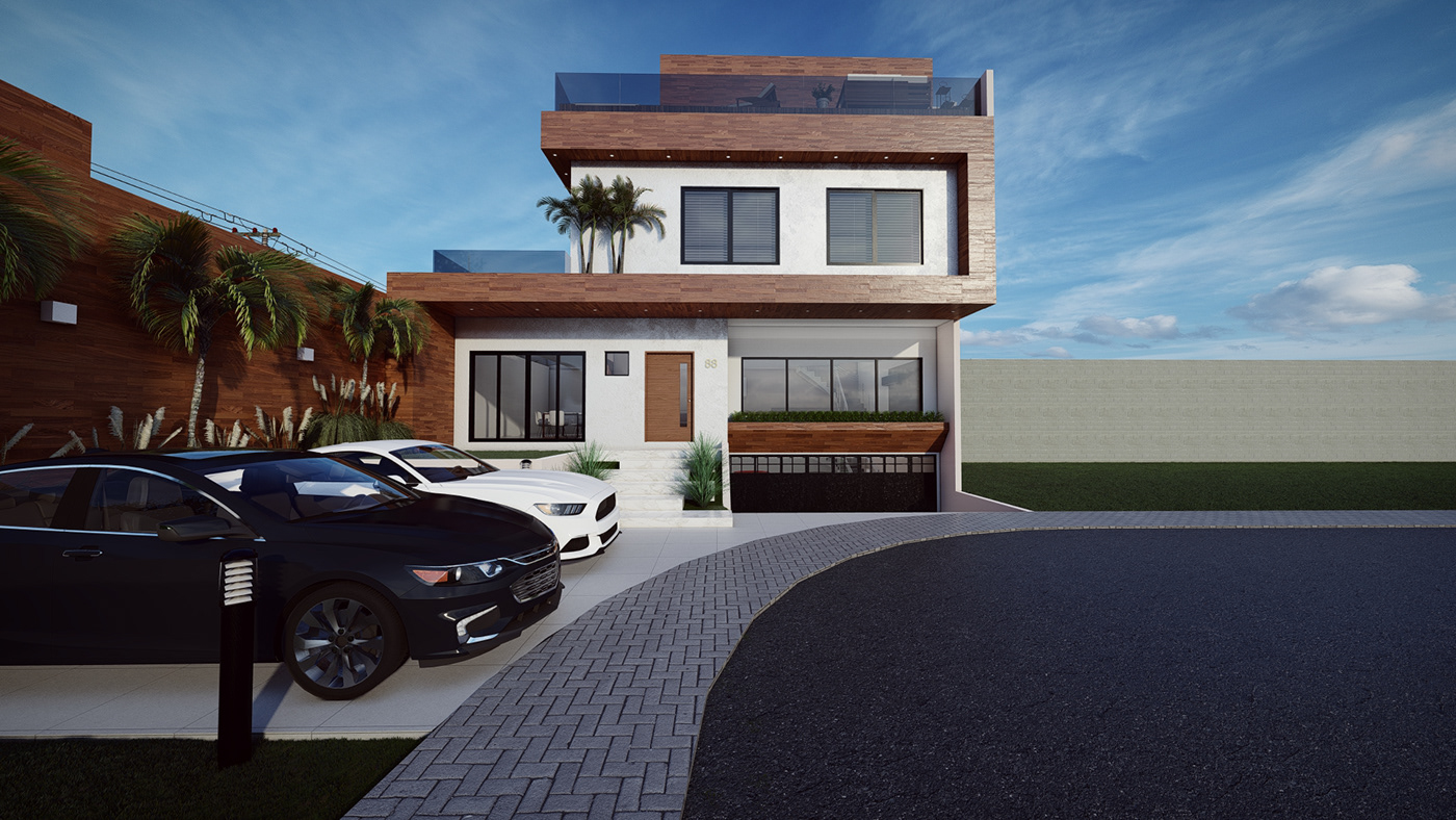 3D architecture casa casa moderna house lumion10 modeling Render visualization