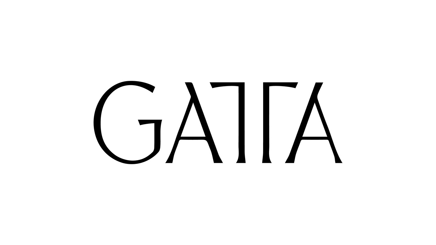 design logo Logo Design branding  luxury tights underwear lingerie woman gatta