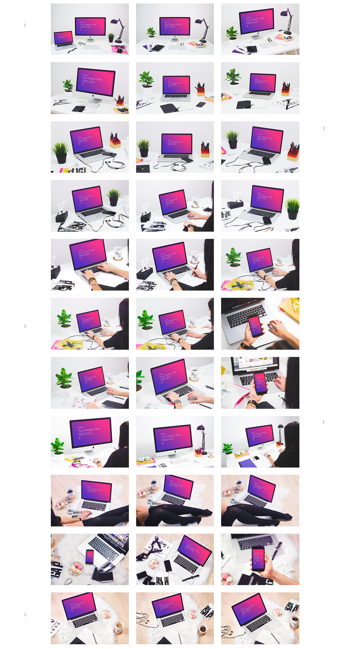 Mockup iphone iMac mockups placeholder workspace Photography  Webdesign showcase