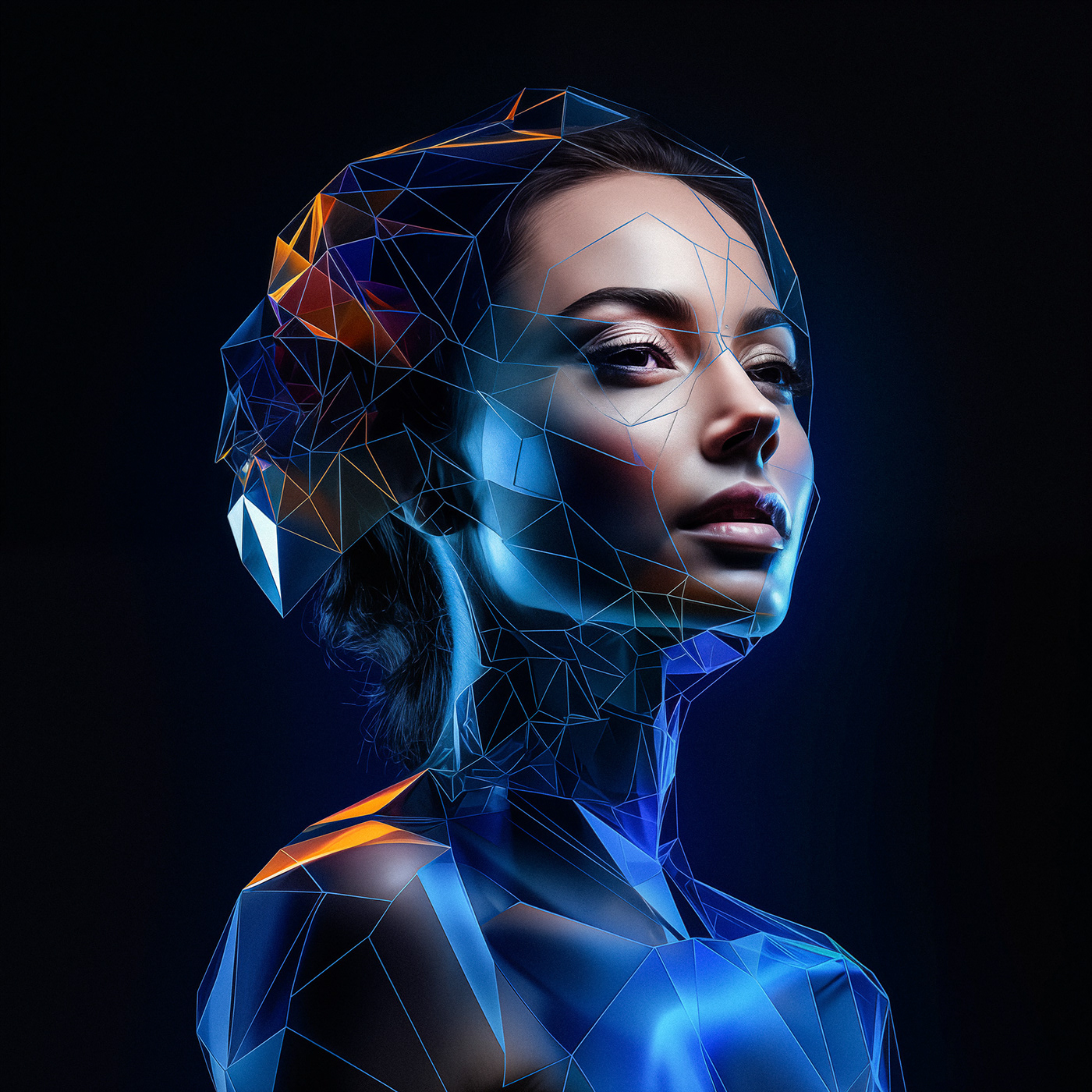 ai art artificial concept Photography  abstract modern visualization