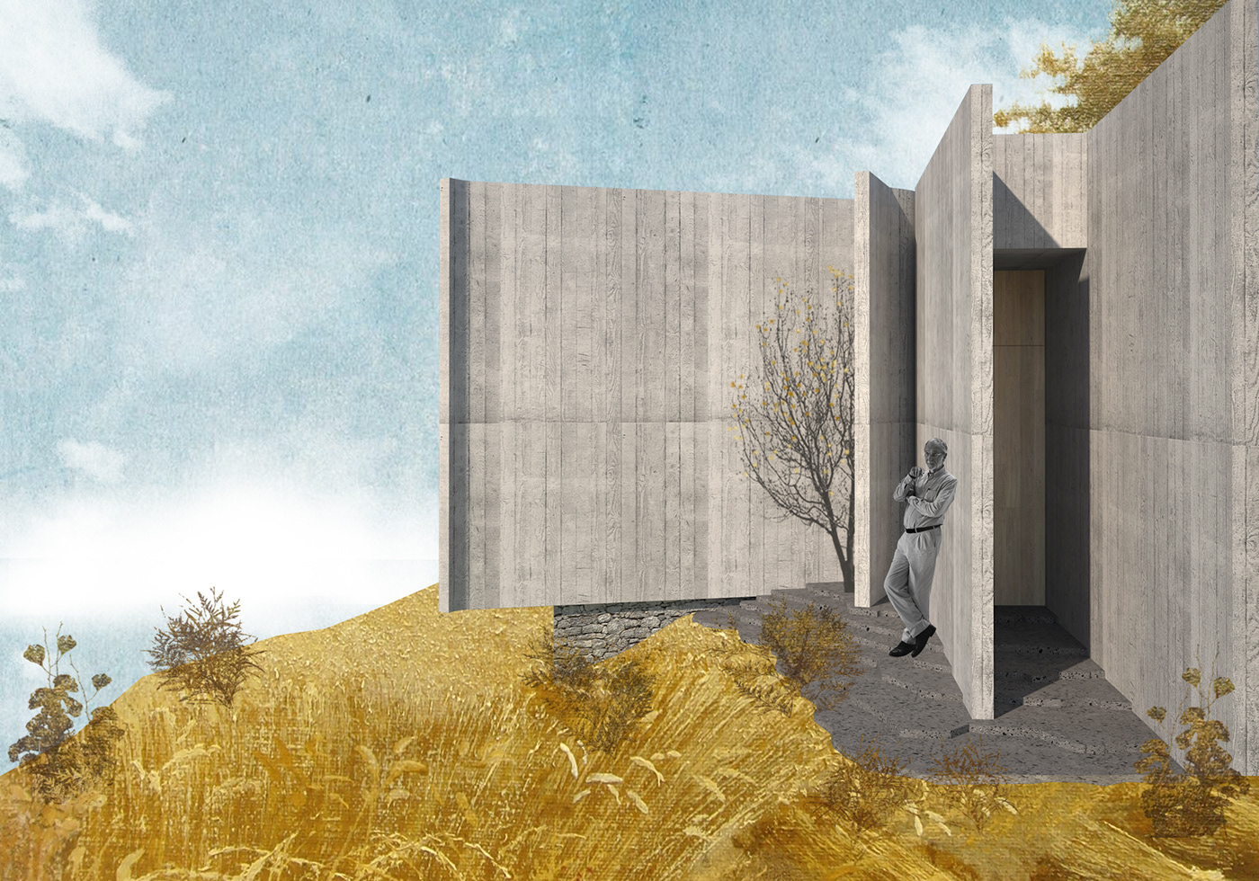 architecture bruitalist modern concrete Australia design offform