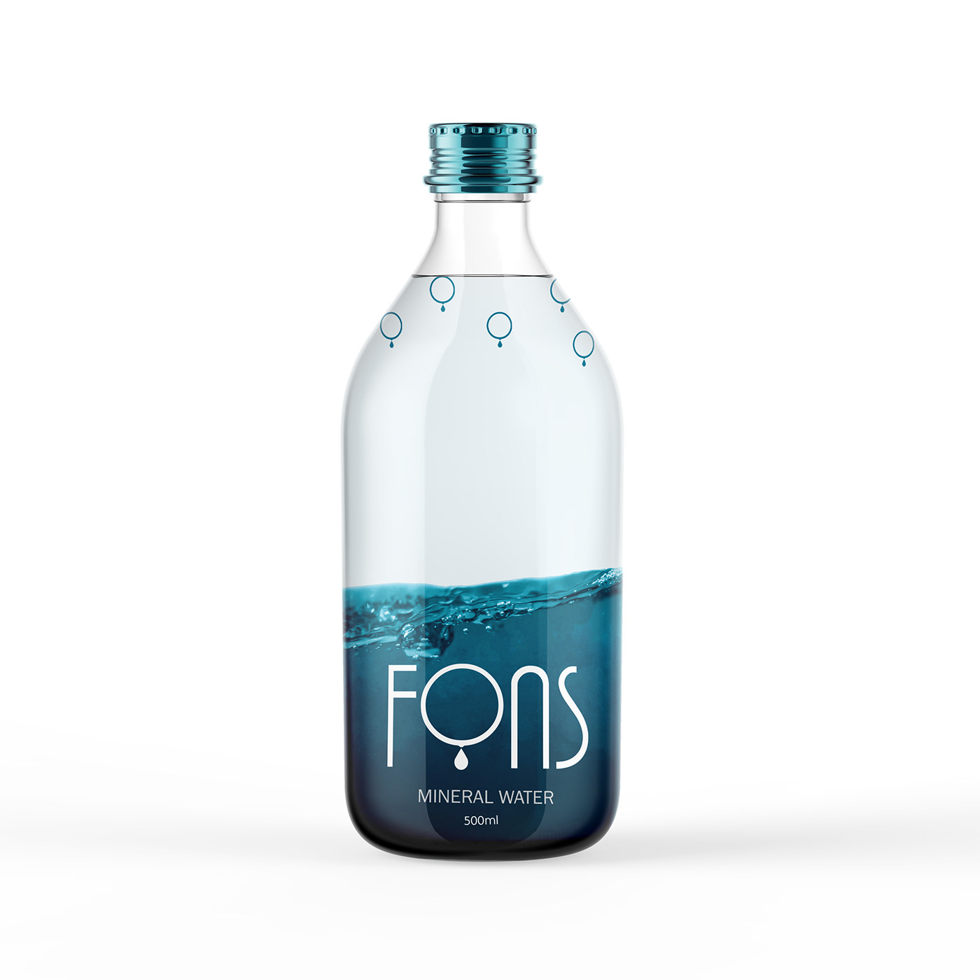Logo Design mineral water water bottle design Label