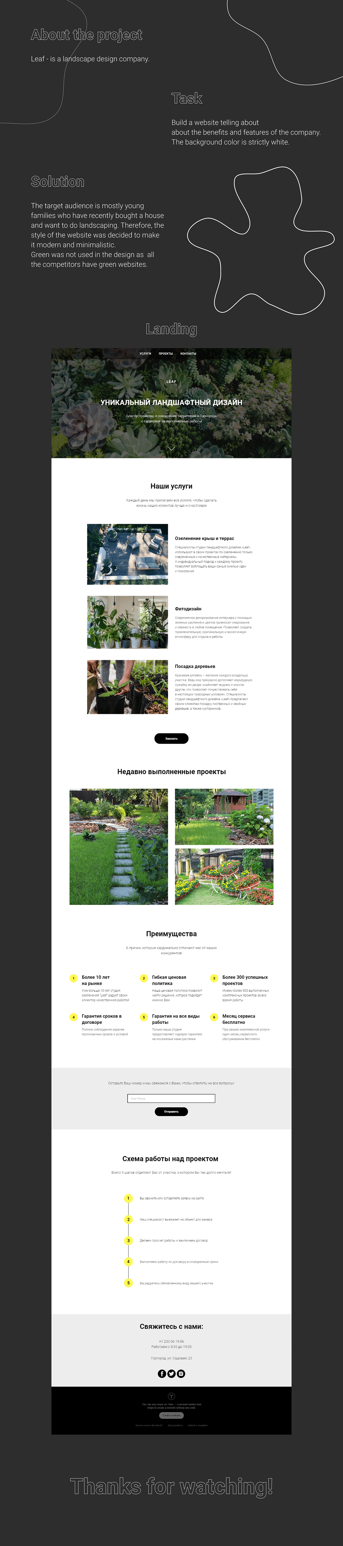 Figma Landscape Design tilda UI/UX Web Design  веб-дизайн дизайн сайта лендинг