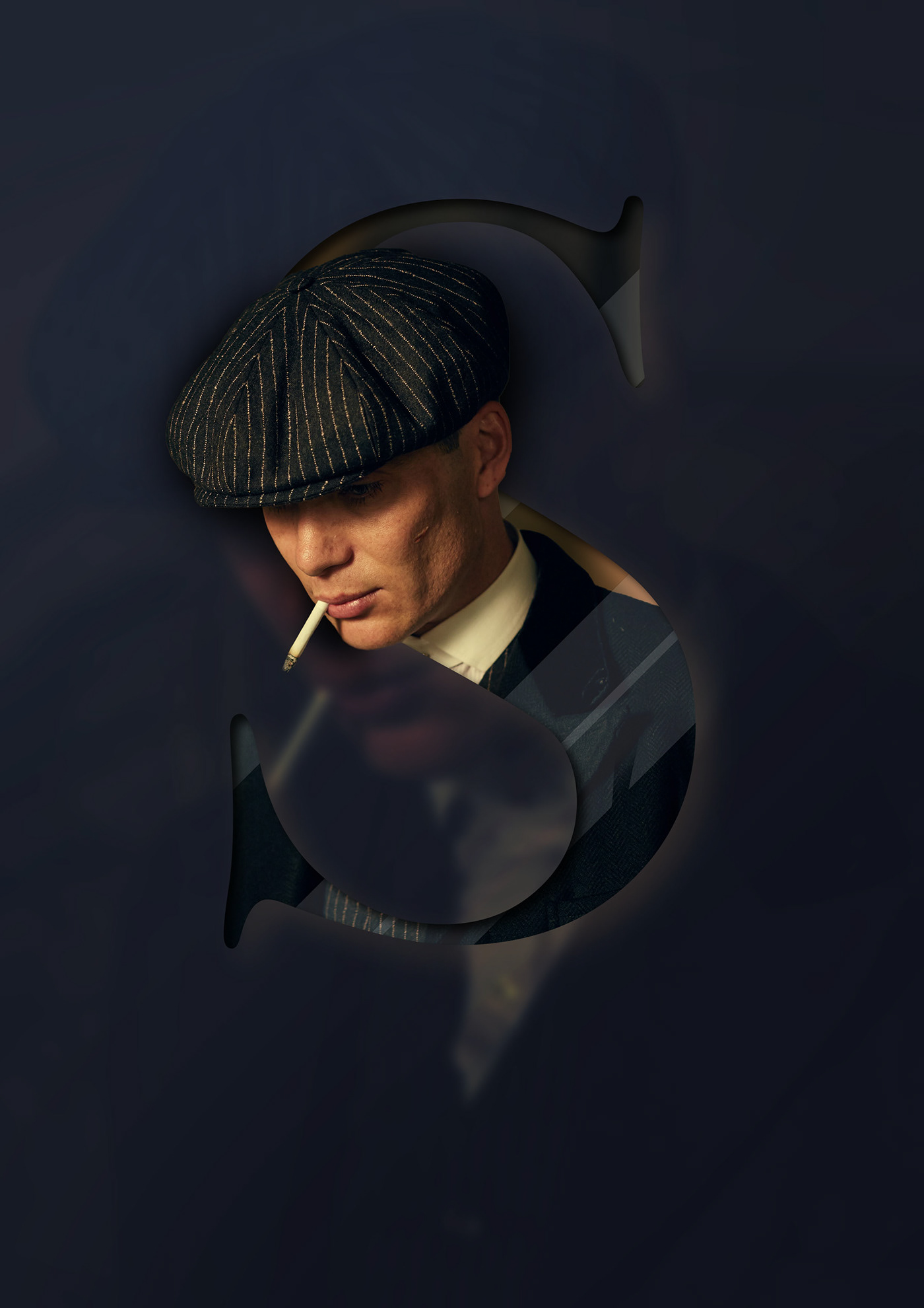 Peaky Blinders portrait retouch Thomas Shelby