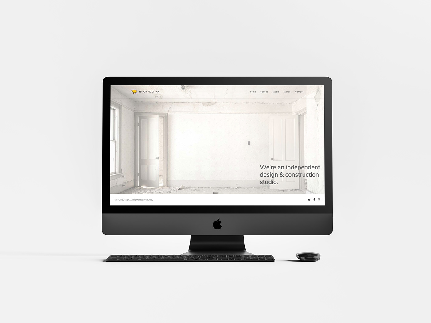 design studio interior design  minimal design Responsive ui ux Web Design  web development  Website Website Design Wordpress Design