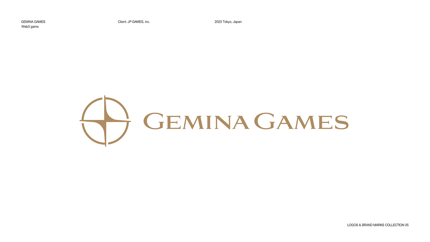 Logo for Gemina Games, a web3 game.