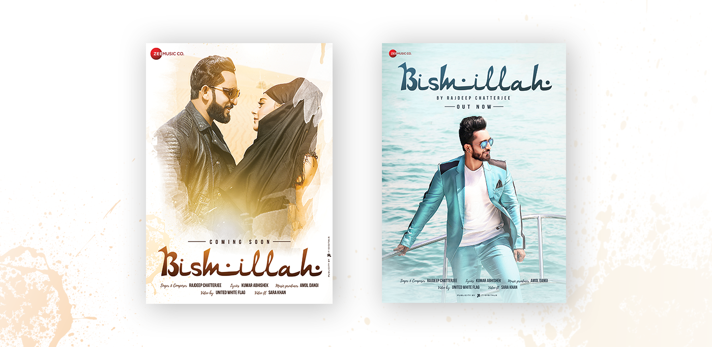 posterdesign Bismillah rajdeepchatterjee Zeemusic f1digitals designs pollywood Bollywood