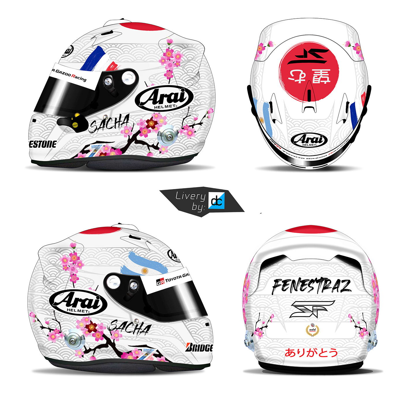 arai helmet branding  Daniel Crossman design Helmet helmet painting japan Motorsport MOTORSPORT DESIGN Super GT