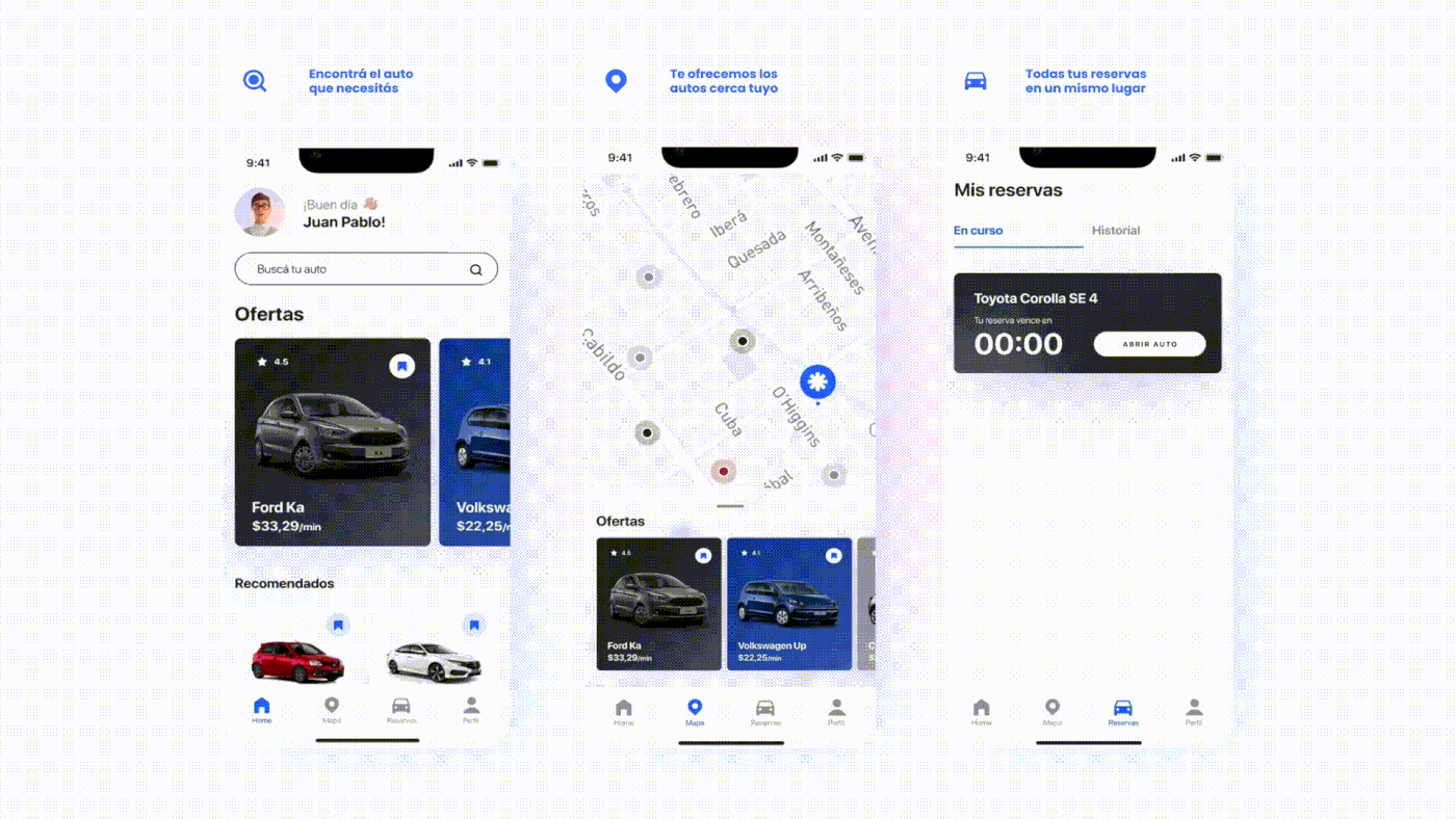 app design components Figma Mobile app prototype ui design UI car drive Urban