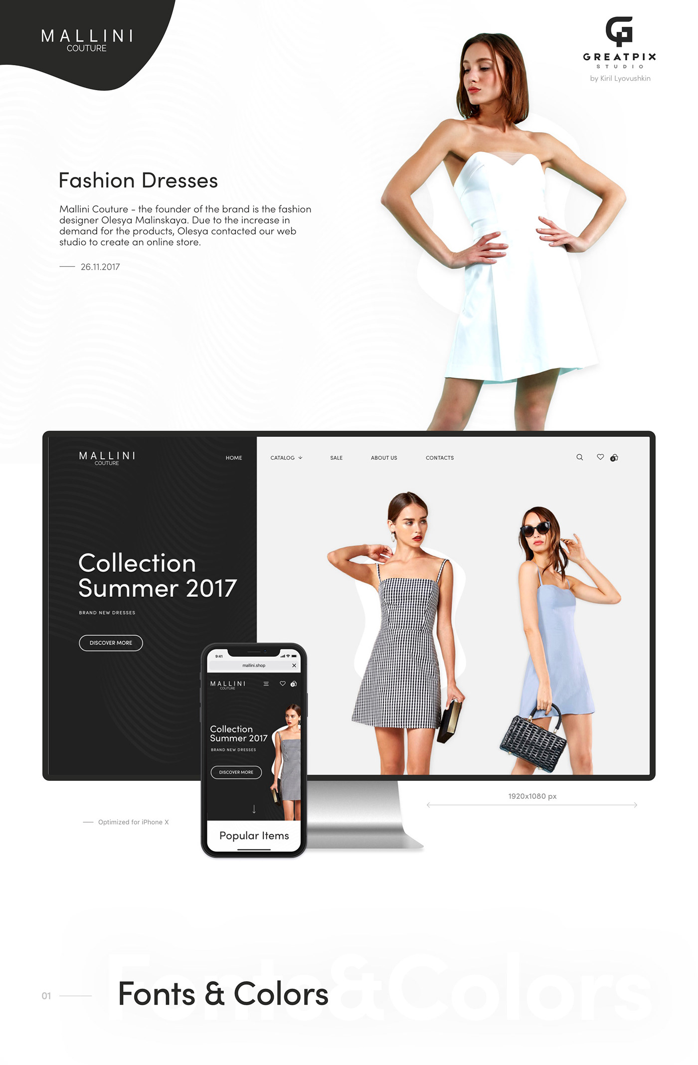 design flat UI Website ux Ecommerce Fashion  store clean light