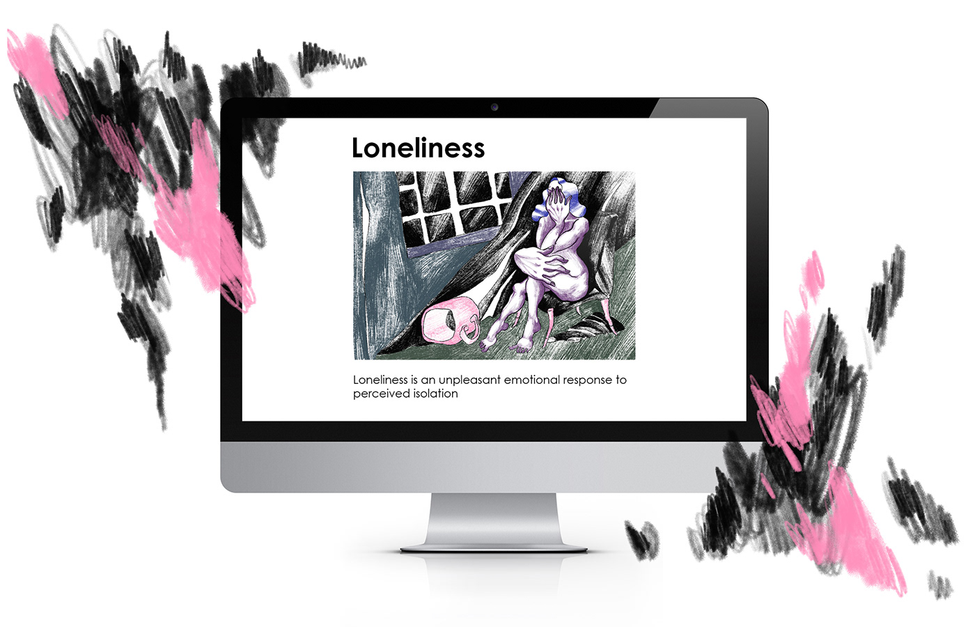 apathy article article illustration body contemporary depression disorder dysmorphia loneliness woman