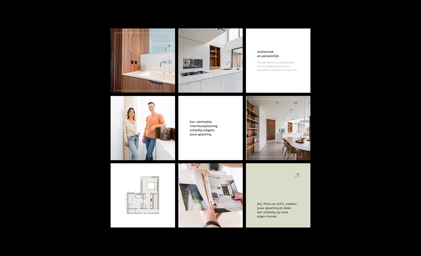 Social media template design for Renner Interior as part of its rebranding project.