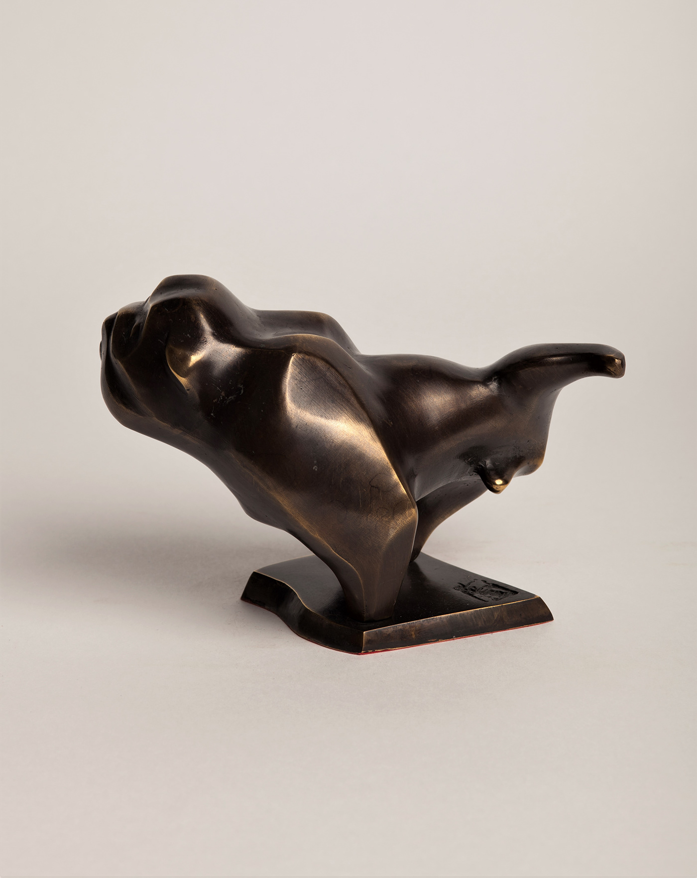 bronze bulldog contemporary dog figurative FINEART homedeco sulpture