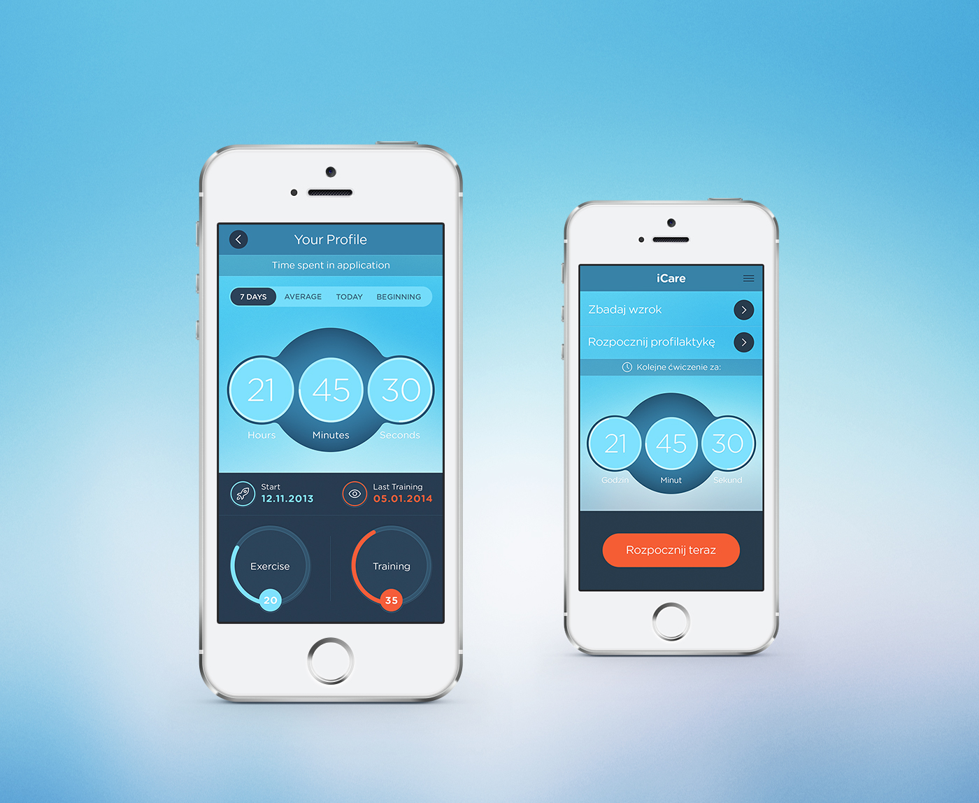app mobile ios7 Health eye care